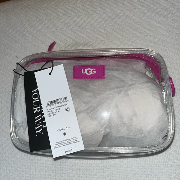 UGG Handbags - NWT, UGG Janey II Clear Crossbody Bag, Pink